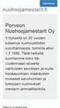 Mobile Screenshot of nuohoojamestarit.fi