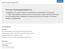 Tablet Screenshot of nuohoojamestarit.fi